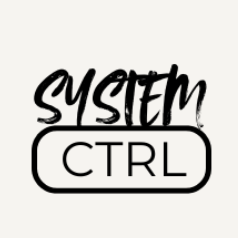 Black 'SYSTEM CTRL' logo on a white background with 'DIGITAL SYSTEM LAB ESTD 2025' text.