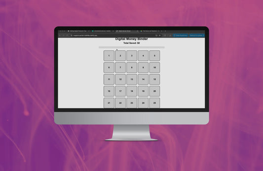 100 Envelope Challenge Digital Money Binder | Savings Tracker Web App | Budget & Cash Saving Challenge